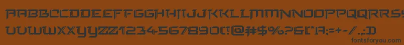 finalfront Font – Black Fonts on Brown Background