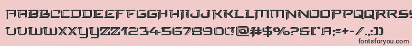 finalfront Font – Black Fonts on Pink Background