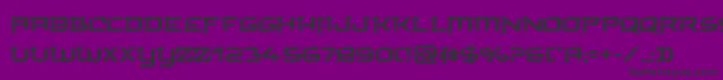 finalfront Font – Black Fonts on Purple Background