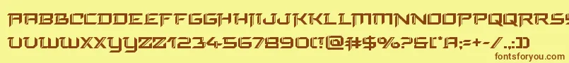 finalfront Font – Brown Fonts on Yellow Background