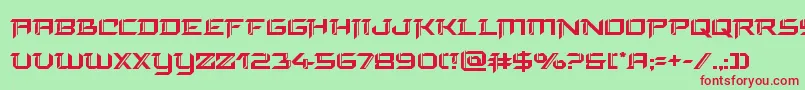 finalfront Font – Red Fonts on Green Background