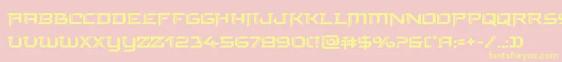 finalfront Font – Yellow Fonts on Pink Background