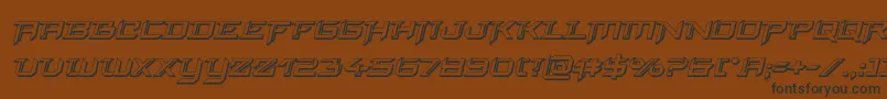 finalfront3dital Font – Black Fonts on Brown Background