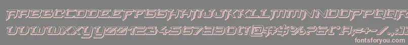 finalfront3dital Font – Pink Fonts on Gray Background