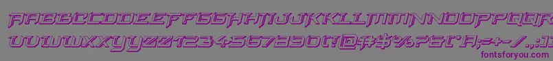 finalfront3dital Font – Purple Fonts on Gray Background