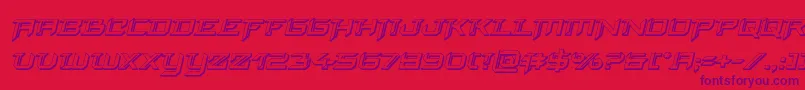 finalfront3dital Font – Purple Fonts on Red Background