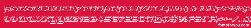finalfront3dital Font – White Fonts on Red Background