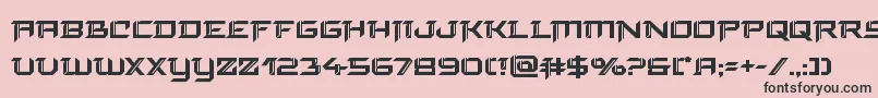 Weitere Informationen zur finalfrontbold-Schriftart finalfrontbold-Schriftart – Schwarze Schriften auf rosa Hintergrund