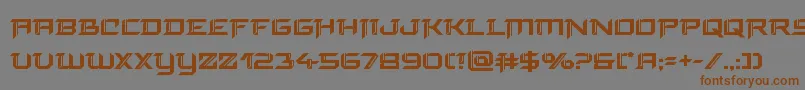 finalfrontbold Font – Brown Fonts on Gray Background