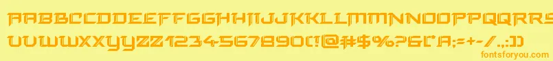 finalfrontbold Font – Orange Fonts on Yellow Background