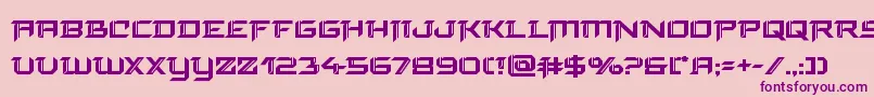 Weitere Informationen zur finalfrontbold-Schriftart finalfrontbold-Schriftart – Violette Schriften auf rosa Hintergrund