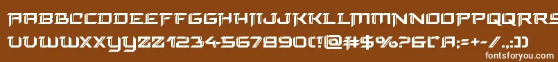 Шрифт finalfrontbold – белые шрифты на коричневом фоне