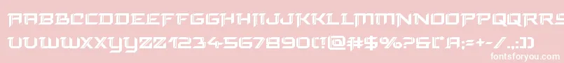 finalfrontbold-Schriftart – Weiße Schriften auf rosa Hintergrund