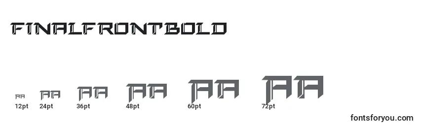 Finalfrontbold Font Sizes
