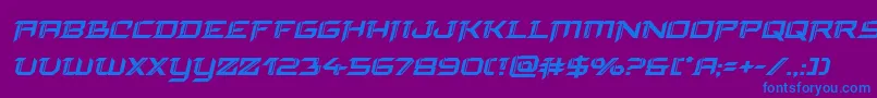 finalfrontboldital Font – Blue Fonts on Purple Background