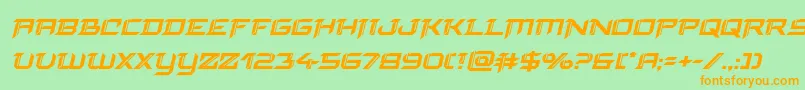 finalfrontboldital Font – Orange Fonts on Green Background