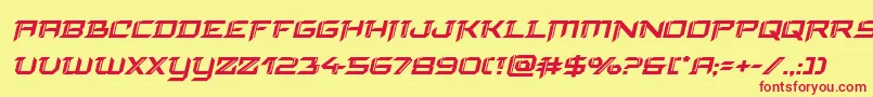 finalfrontboldital Font – Red Fonts on Yellow Background