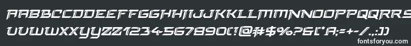 Шрифт finalfrontboldital – белые шрифты на чёрном фоне