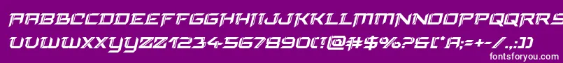 Шрифт finalfrontboldital – белые шрифты на фиолетовом фоне