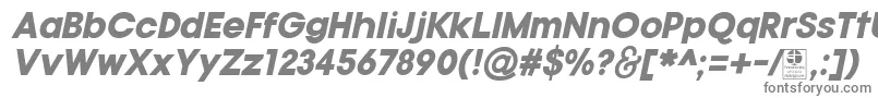 TypoGotikaBlackItalicDemo-Schriftart – Graue Schriften