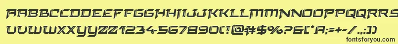 Шрифт finalfrontboldsemital – чёрные шрифты на жёлтом фоне