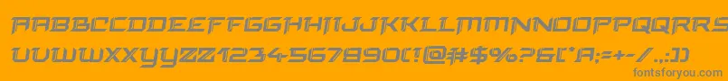 finalfrontboldsemital Font – Gray Fonts on Orange Background