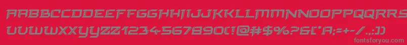 finalfrontboldsemital Font – Gray Fonts on Red Background
