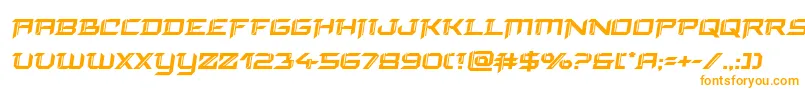 finalfrontboldsemital Font – Orange Fonts on White Background