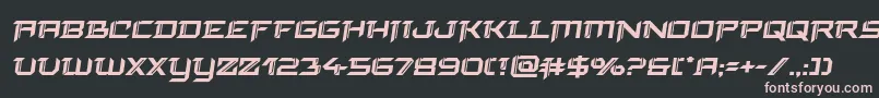 finalfrontboldsemital Font – Pink Fonts on Black Background