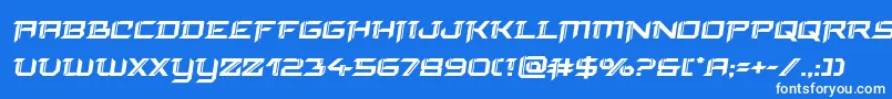 finalfrontboldsemital Font – White Fonts on Blue Background