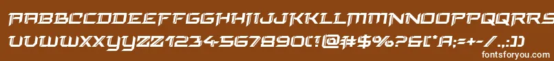 finalfrontboldsemital Font – White Fonts on Brown Background