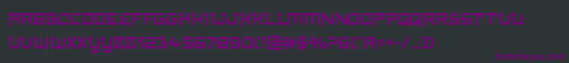 finalfrontcond Font – Purple Fonts on Black Background