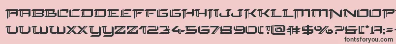 フォントfinalfrontexpand – ピンクの背景に黒い文字