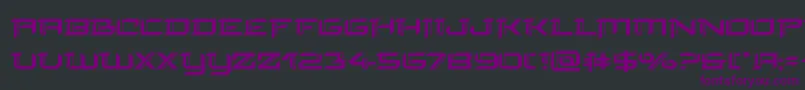 finalfrontexpand-Schriftart – Violette Schriften auf schwarzem Hintergrund