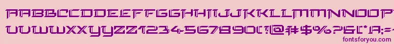 finalfrontexpand Font – Purple Fonts on Pink Background