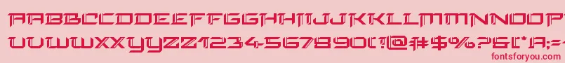 フォントfinalfrontexpand – ピンクの背景に赤い文字