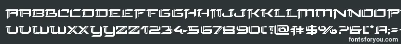 フォントfinalfrontexpand – 黒い背景に白い文字