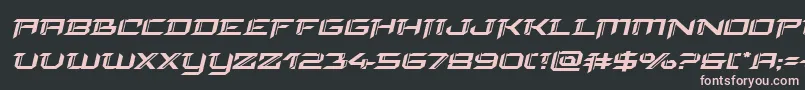 finalfrontexpandital Font – Pink Fonts on Black Background