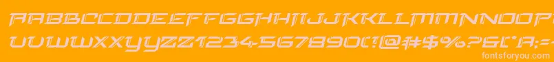 Шрифт finalfrontexpandital – розовые шрифты на оранжевом фоне