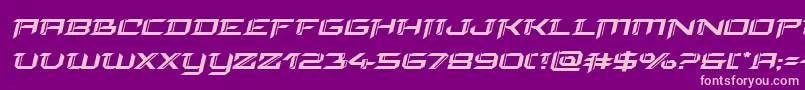finalfrontexpandital Font – Pink Fonts on Purple Background