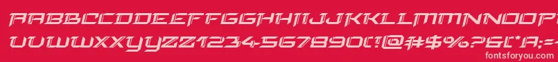 finalfrontexpandital Font – Pink Fonts on Red Background
