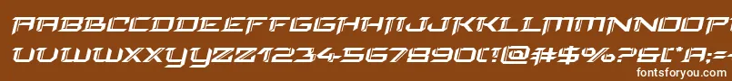 finalfrontexpandital Font – White Fonts on Brown Background