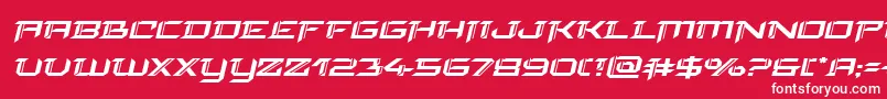 フォントfinalfrontexpandital – 赤い背景に白い文字