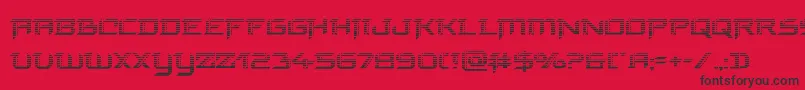 finalfrontgrad Font – Black Fonts on Red Background