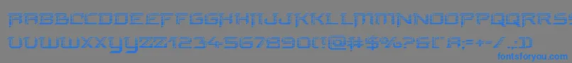 finalfrontgrad Font – Blue Fonts on Gray Background