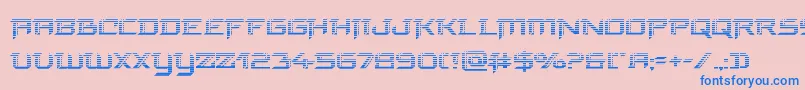 finalfrontgrad Font – Blue Fonts on Pink Background