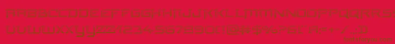 Czcionka finalfrontgrad – brązowe czcionki na czerwonym tle