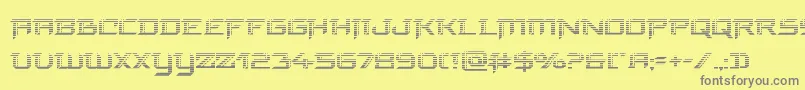 finalfrontgrad Font – Gray Fonts on Yellow Background