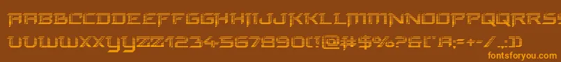 finalfrontgrad Font – Orange Fonts on Brown Background