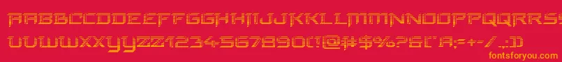 finalfrontgrad Font – Orange Fonts on Red Background